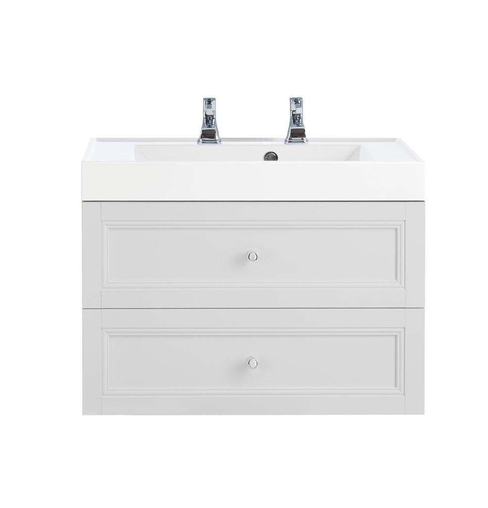 HB - Sink Vanity Double Draw White
