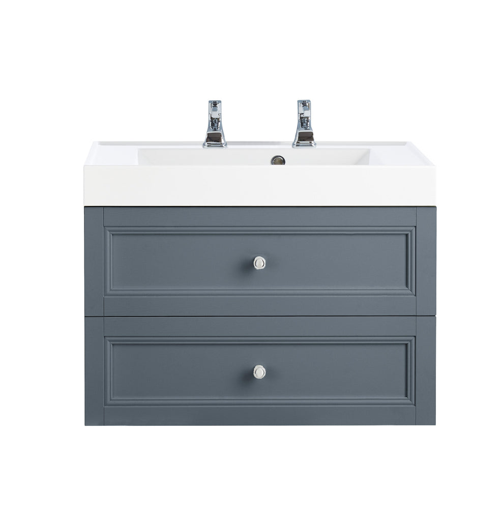 HB - Sink Vanity Draws Double Grey