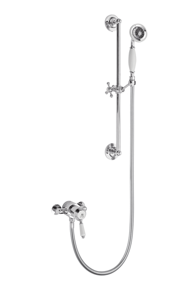 Traditional Shower With Flexible Kit - Metal Lever