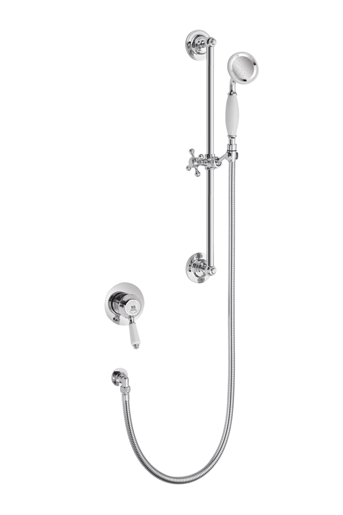 Traditional Concealed Shower With Flexible Kit - Metal Lever